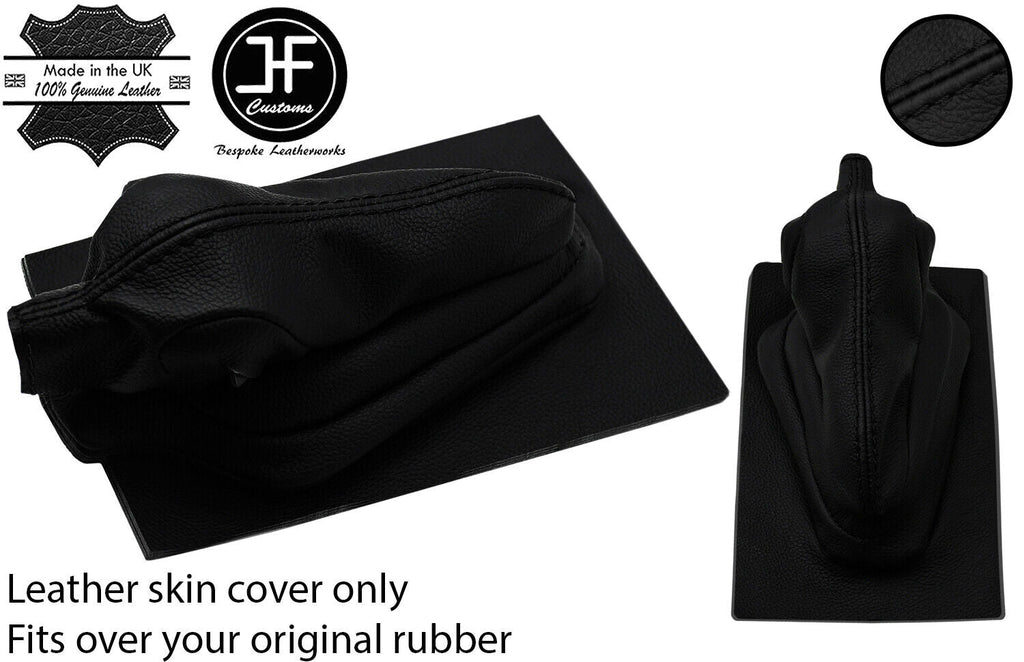 BLACK STITCH LEATHER HANDBRAKE OVER RUBBER FOR VW BEETLE CLASSIC 1303 CUSTOM NEW