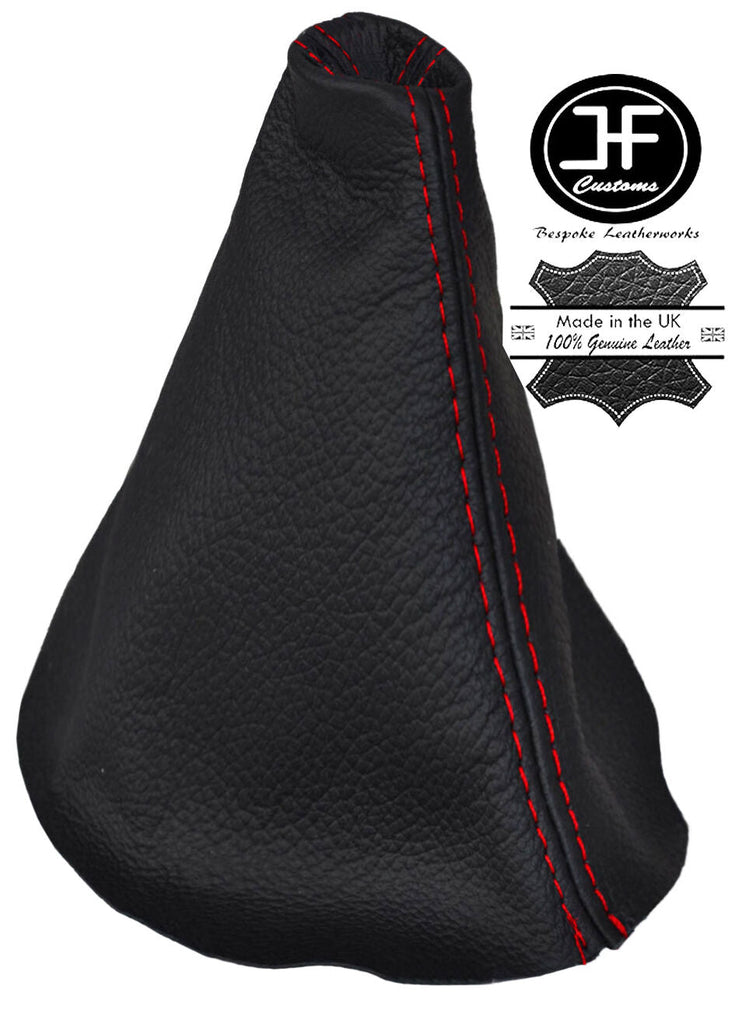 RED STITCH MANUAL REAL LEATHER GEAR STICK GAITER FITS FORD C MAX 2007-2010