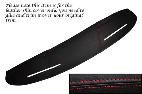 RED STITCHING TOP DASH DASHBOARD LEATHER SKIN COVER FITS MG MGB GT MADE IN UK