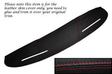 RED STITCHING TOP DASH DASHBOARD LEATHER SKIN COVER FITS MG MGB GT MADE IN UK