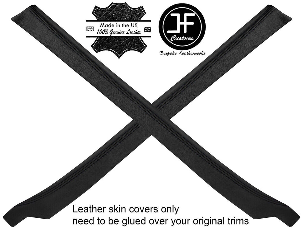 BLACK STITCH 2X REAR QUARTER CAPPING LEATHER COVERS FITS PORSCHE 911 964 993 SC