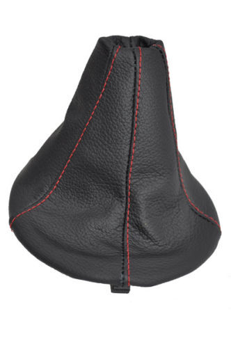 FITS HYUNDAI COUPE 06+ GEAR GAITER  LEATHER RED STITCH CUSTOM NEW MADE IN UK