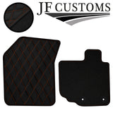 TAN DIAMOND STITCH VINYL 4X TAILORED FLOOR CARPETS FOR SUZUKI SPLASH 08-14 JF1