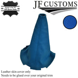 L BLUE LEATHER MANUAL GEAR GAITER FITS PEUGEOT 107 CITROEN C1 TOYOTA AYGO 09-14