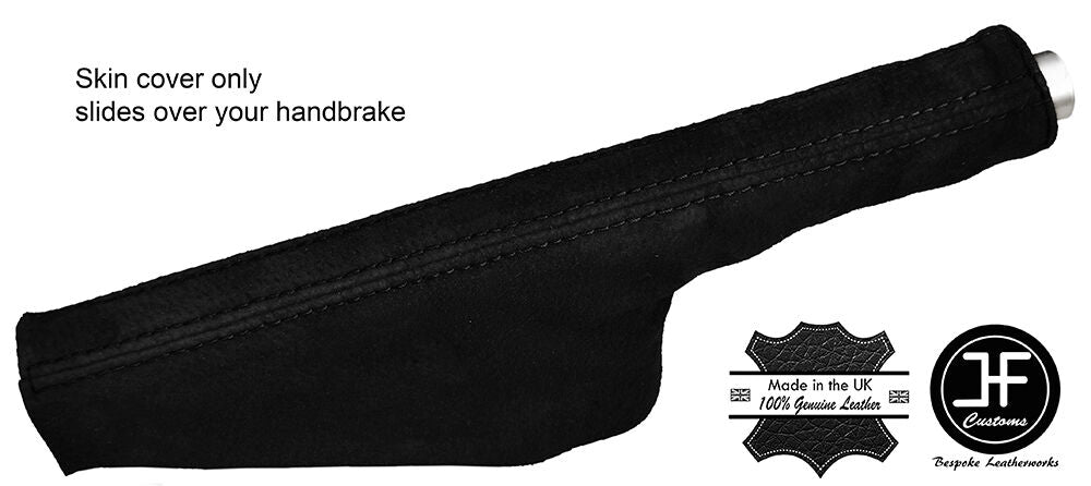 BLACK STITCH SUEDE HANDBRAKE GAITER FITS AUDI TT 1998-2006 CUSTOM NEW MADE IN UK