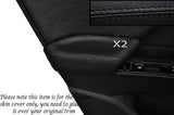 BLACK STITCH 2X REAR DOOR ARMREST SKIN COVER FITS HONDA CIVIC SE SE-T EX 2012+