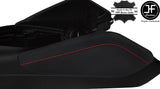 RED STITCH 2X KNEE PAD REAL LEATHER&ARMREST COVERS FOR CHEVROLET CAMARO 16-20