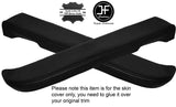 BLACK STITCH 2X FRONT DOOR ARMREST SKIN COVERS FITS PORSCHE 911 964 993 89-97