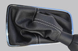 FITS CITROEN C5 08+GENUINE LEATHER GEAR GAITER WHITE ST CUSTOM NEW MADE IN UK