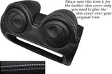 WHITE STITCH RADIO SURROUND LEATHER SKIN COVER FITS LOTUS ELISE EXIGE S2 07-13