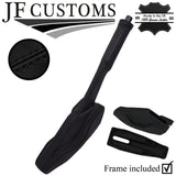 BLACK STITCH LEATHER HANDBRAKE +TRIM COVERS + FRAME FITS VW GOLF MK1 JETTA CADDY