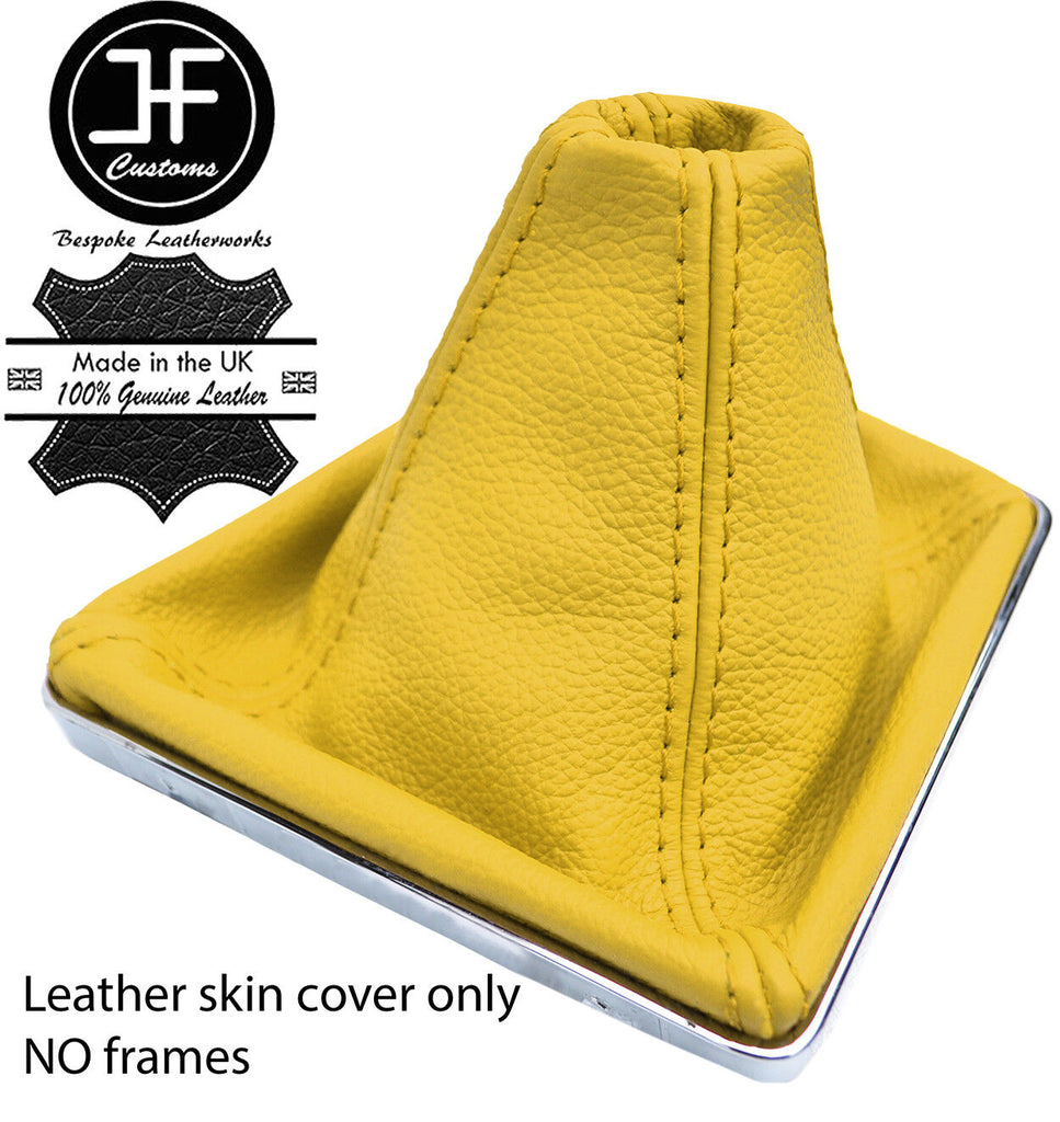 YELLOW TOP GRAIN REAL LEATHER GEAR GAITER FOR VAUXHALL OPEL ASTRA MK5 H 2004-09