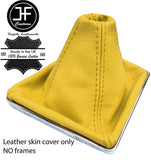 YELLOW TOP GRAIN REAL LEATHER GEAR GAITER FOR VAUXHALL OPEL ASTRA MK5 H 2004-09