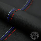 BLACK & TRI STITCH TOP GRAIN LEATHER HANDBRAKE GAITER FITS BMW Z3 1995-2004