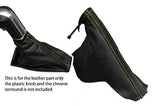 yellow stitch FITS VAUXHALL ASTRA MK5 H 05-09 AUTOMATIC GEAR & HANDBRAKE SET