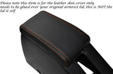 ORANGE STITCH FITS NISSAN PULSAR GTIR GTI R RNN14 LEATHER ARMREST SKIN COVER