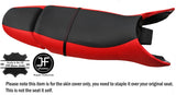 BLACK & RED VINYL CUSTOM FITS POLARIS GENESIS 99-04 1200 REAR + FRONT SEAT COVER