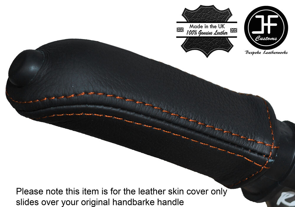 ORANGE STITCHING HANDBRAKE HANDLE LEATHER COVER FITS FORD RANGER 2012-2016