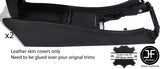 BROWN STITCH 2X CONSOLE SIDE TRIM LEATHER COVER FOR MERCEDES C CLASS W203 COUPE