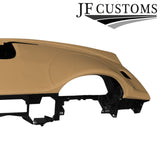 CREAM ITALIAN LEATHER TOP DASHBOARD COVER FOR JAGUAR XF X250 MK1 08-11