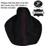 RED STITCHING  FITS VW VOLKSWAGEN GOLF Mk5 JETTA SUEDE GEAR STICK GAITER