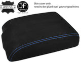 BLUE STITCH REAL SUEDE ARMREST COVER FOR LAND ROVER DISCOVERY TD5 300 96-04