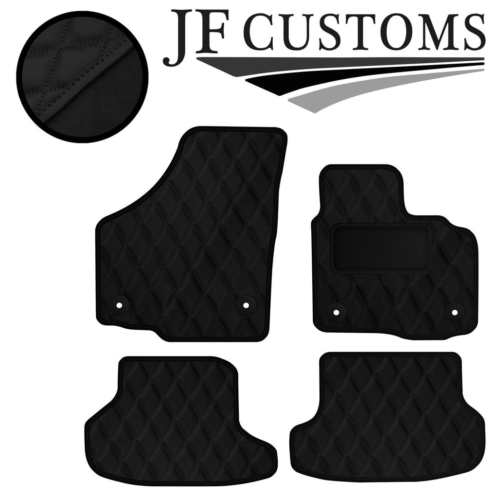 D GREY DIAMOND VINYL 4XTAILORED FLOOR CARPET FOR GOLF MK6 CONVERTIBLE 09-14 JF1