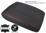 RED STITCH ARMREST REAL LEATHER COVER FITS SUBARU IMPREZA WRX STI 2015-2018