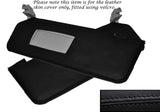 BLACK STITCHING  2X SUN VISORS LEATHER SKIN COVERS FITS AUDI A4 B8 2008-2014