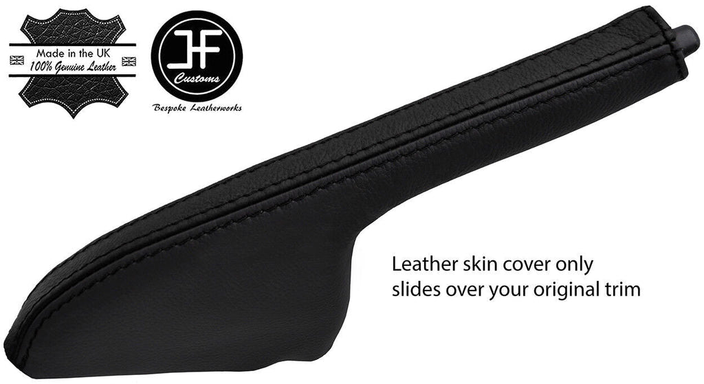 BLACK & BLACK REAL LEATHER HANDBRAKE GAITER FITS S15 200SX SILVIA 1999-2003