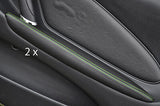 FITS TOYOTA CELICA 99-06 2X DOOR ARMREST COVERS green stitch CUSTOM NEW