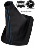 BLUE STITCH FOR VW POLO 9N 9N2 2002-2009 GENUINE LEATHER GEAR STICK GAITER