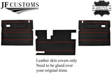 RED STITCH LEATHER COVERS FOR DEFENDER 90 83-06 FULL INTERIOR RE UPHOLSTERY KIT