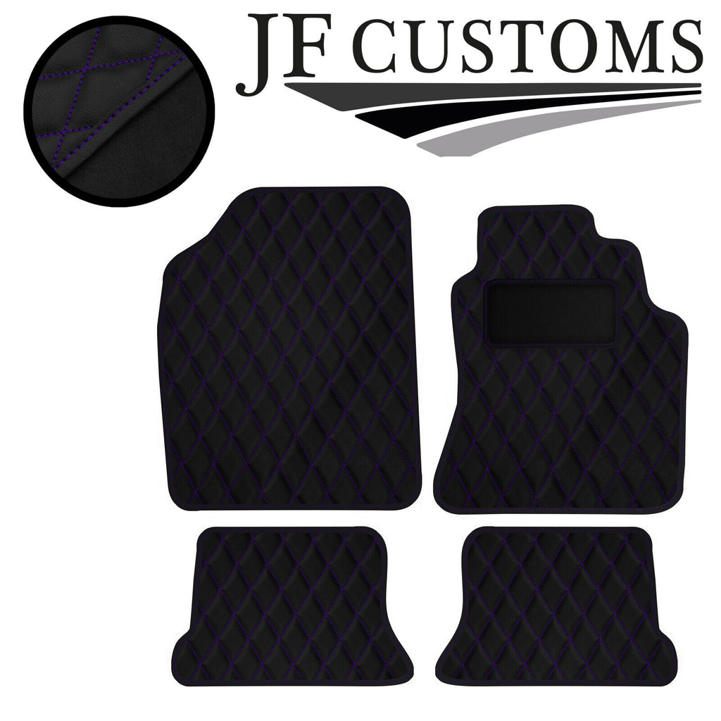 PURPLE DIAMOND STITCH VINYL 4XTAILORED FLOOR CARPET FOR VW CORRADO 98-05 JF1