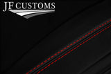 RED STITCH LEATHER 2X DOOR ARMREST COVERS FITS MAZDA MX5 MK4 ND 15-20 CUSTOM NEW