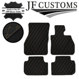 CREAM DIAMOND STITCH VINYL 4X TAILORED FLOOR MAT CARPETS FOR BMW F40 19-21