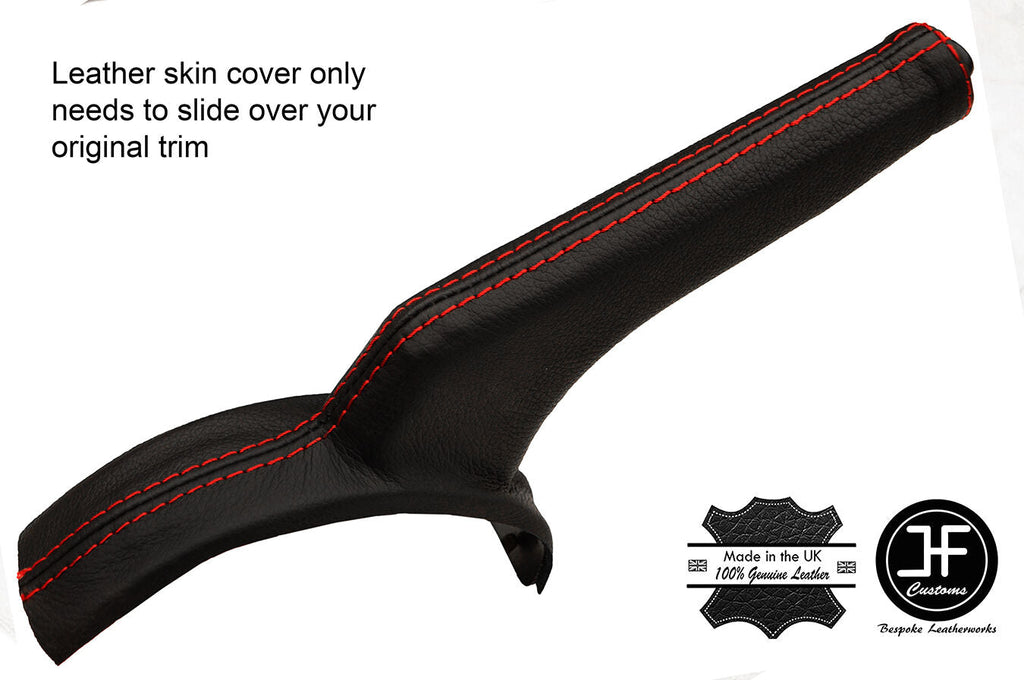 RED STITCHING REAL LEATHER HANDBRAKE GAITER FITS NOTE E11 2006-2012 CUSTOM NEW