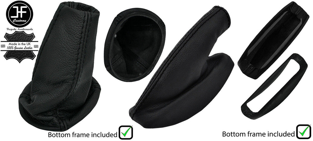 BLACK STITCH LEATHER GAITERS COVERS AND FRAMES FOR LOTUS ELISE EXIGE 2004-2014