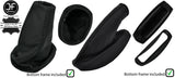 BLACK STITCH LEATHER GAITERS COVERS AND FRAMES FOR LOTUS ELISE EXIGE 2004-2014