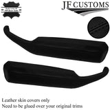 BLACK STITCH LEATHER 2X DOOR HANDLE ARMREST COVER FOR CORVETTE C3 1978-1982