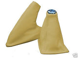 FITS MG MGF MK1 CREAM LEATHER GEAR STICK + HANDBRAKE GAITER CUSTOM NEW