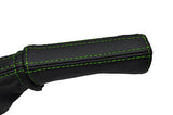 green stitch FITS ALFA ROMEO GTV SPIDER 95-05 LEATHER HANDBRAKE HANDLE COVER