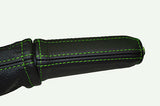 green stitch FITS  MG ZR ROVER 25 2004-2006 LEATHER HANDBRAKE HANDLE COVER ONLY