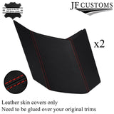 FOR RANGE ROVER SPORT L494 13-21 RED STITCH LEATHER 2X REAR D-PILLAR COVER