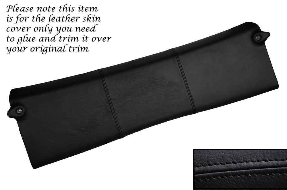 BLACK STITCH REAR TOP ROOF PANEL LEATHER SKIN COVER FITS SMART FORTWO 451 07-14