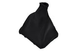 black stitch FITS JEEP CHEROKEE WRANGLER MANUAL LEATHER GEAR GAITER CUSTOM NEW