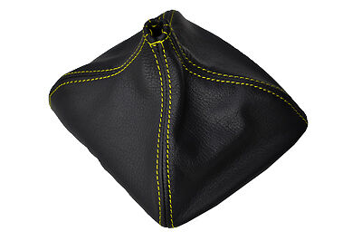 YELLOW STITCHING FITS DODGE NITRO 07-12 LEATHER GEAR SHIFT BOOT GAITER