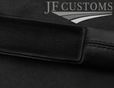 BLACK ITALIAN LEATHER 2X CAR KEY HOLDER PROTECTOR FOR AUDI Q2 2016-2022