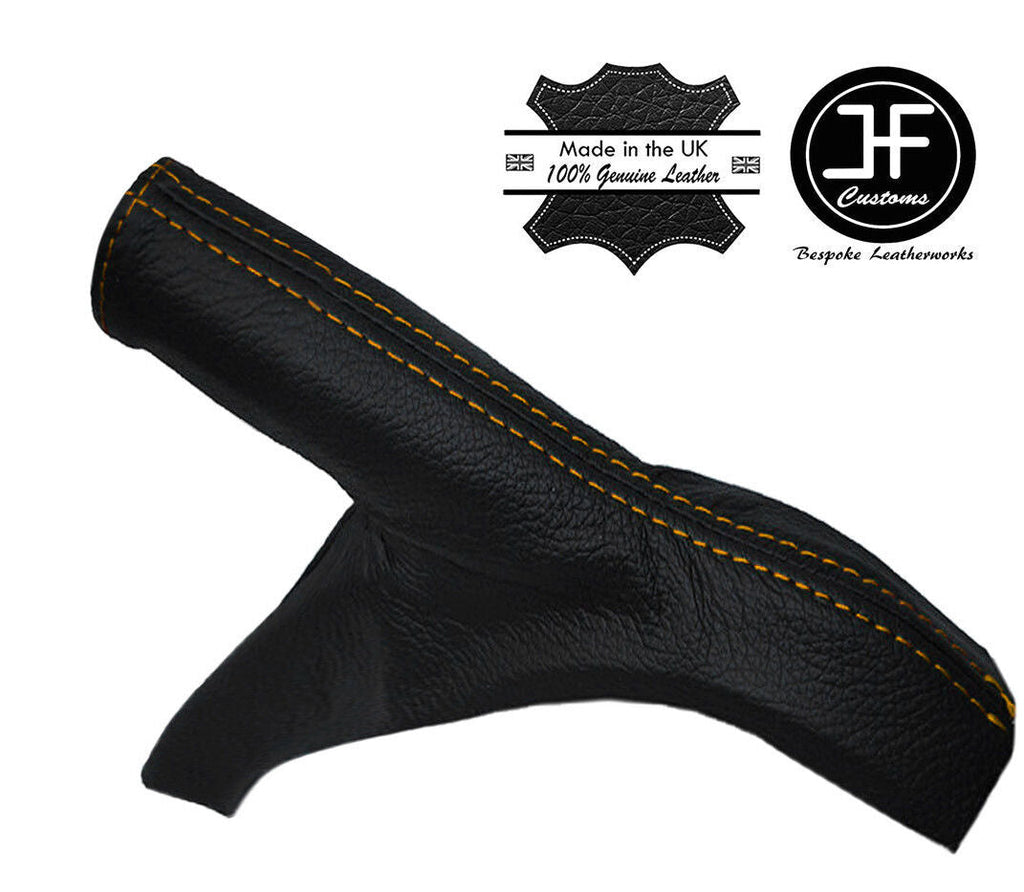 YELLOW STITCHING GENUINE LEATHER HANDBRAKE GAITER FITS TOYOTA CELICA 1999-2005