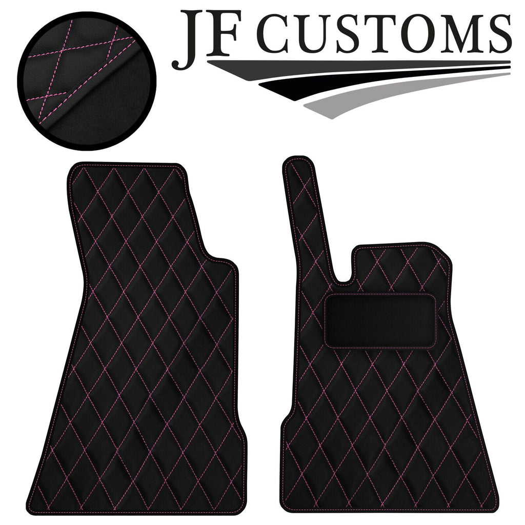 PINK DIAMOND VINYL 2X TAILORED FLOOR CARPETS FOR SMART ROADSTER 03-07 JF1